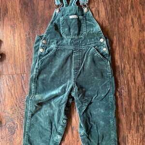 babyGAP velvet Green toddler Overalls